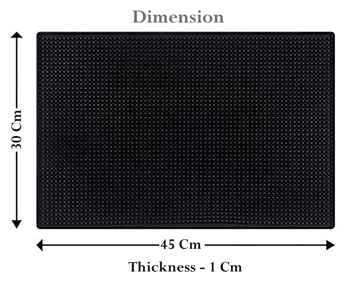 Deluxe Black Rubber Large Bar Mat 18″ x 12″